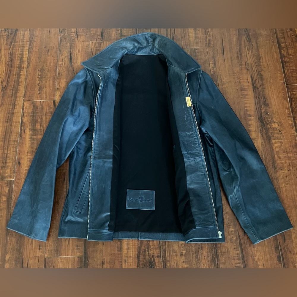 7 For All Mankind Men’s Leather Jacket - Picture 3 of 12